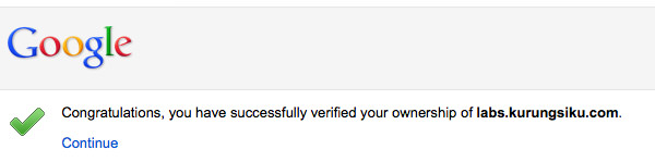 verification success