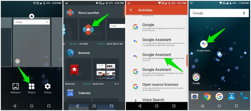 google assistant launcher