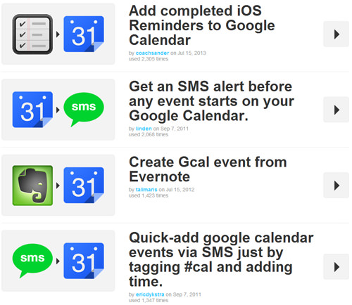 Google Calendar IFTTT