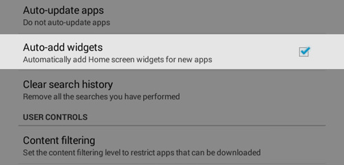 Auto Add Widgets For New Apps