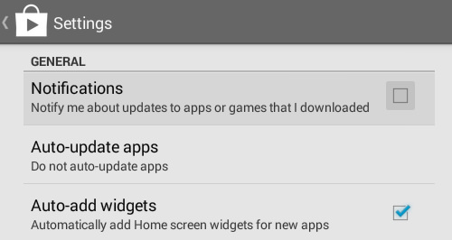 Disable Updates Notifications