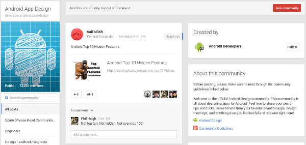 Google+ App Available for Android - Android Community