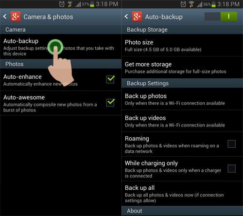 Android Auto Backup