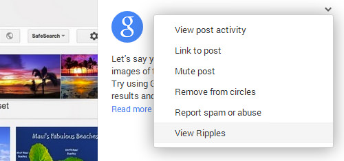 Google+ Ripples