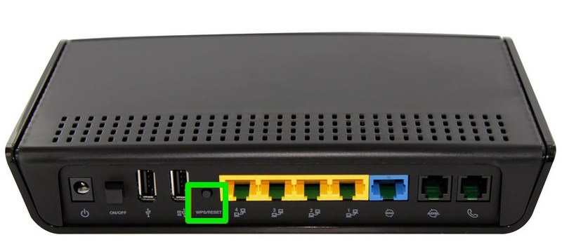 Router reset button location