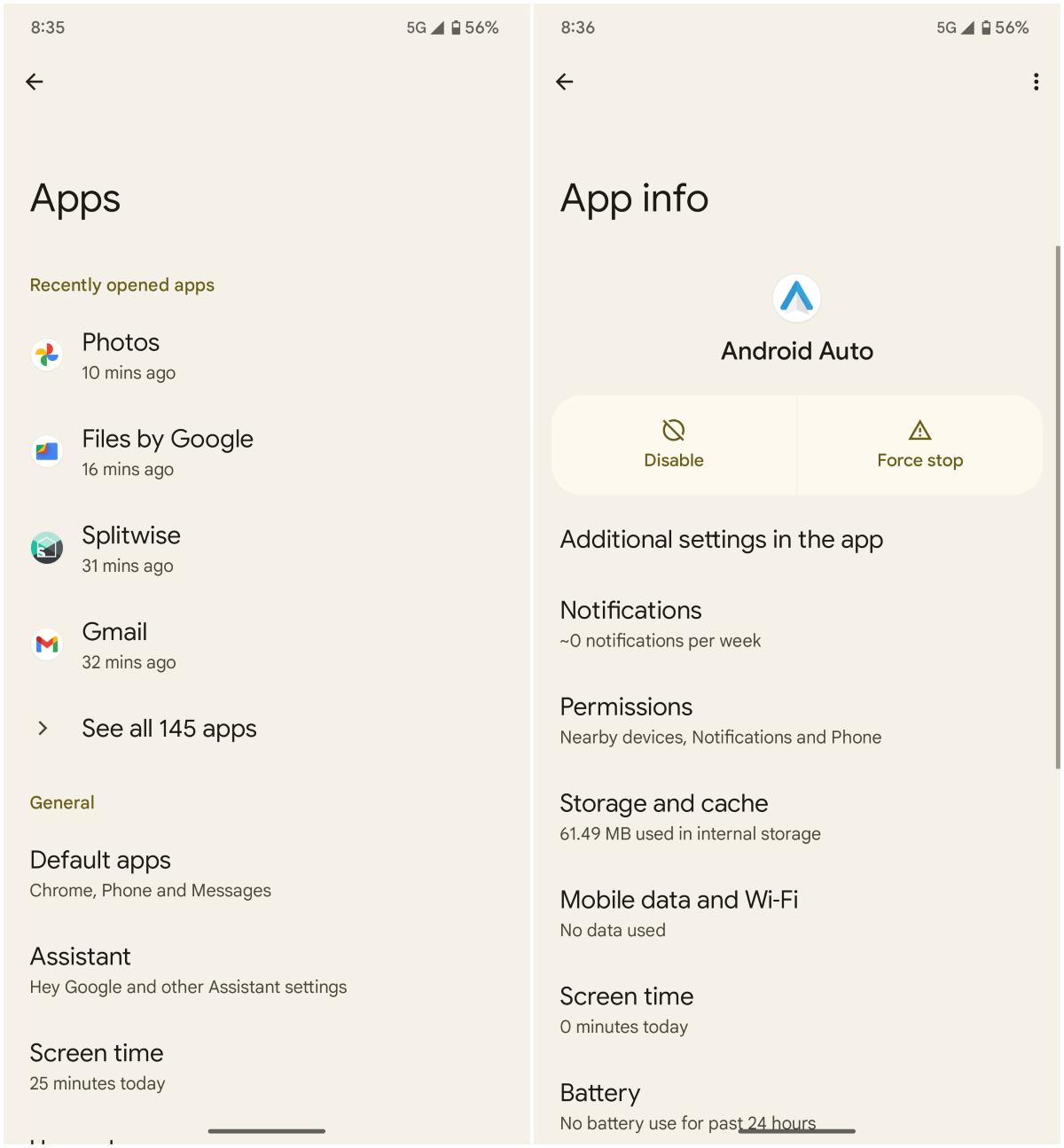 Disable system apps in Android