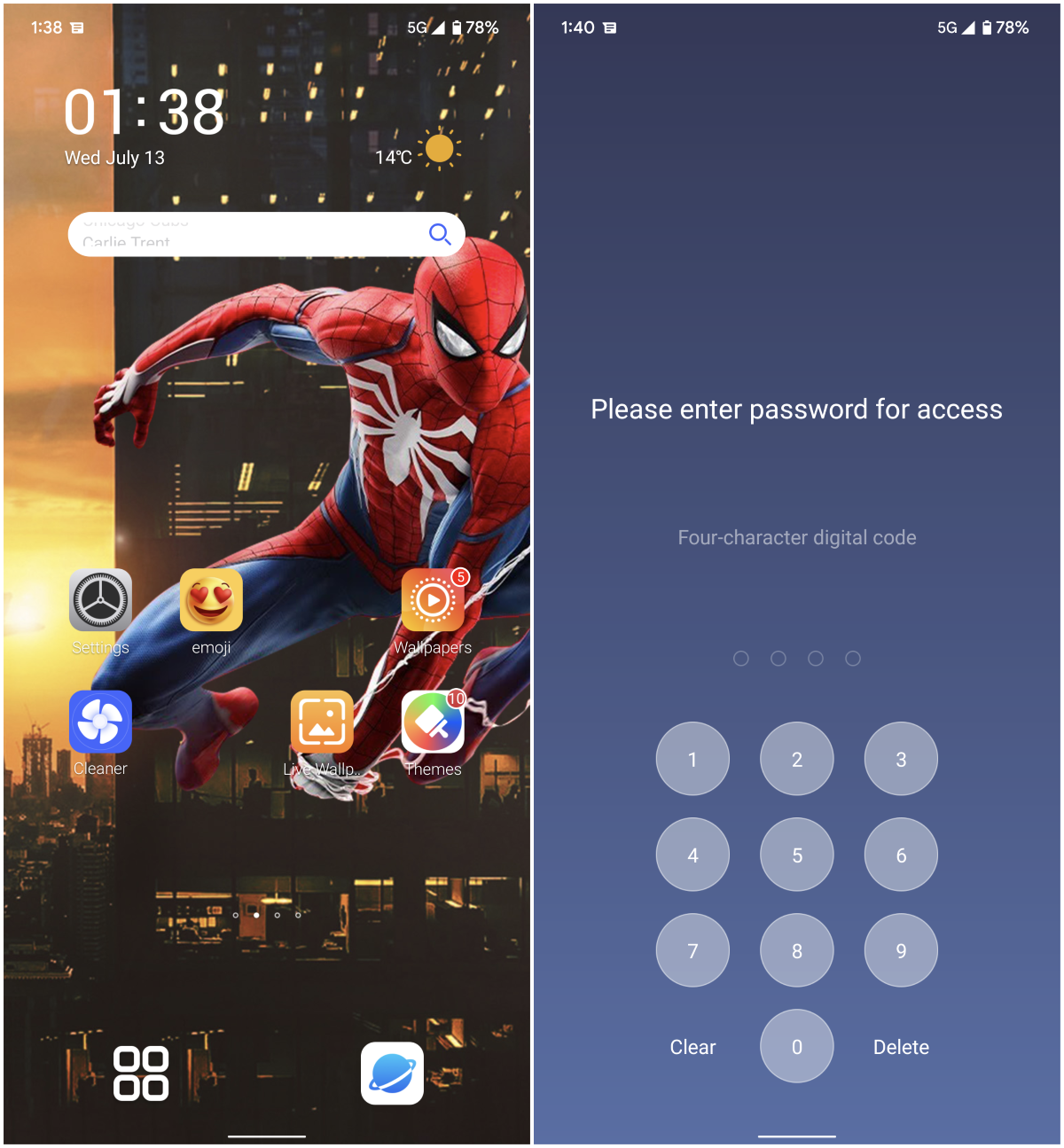 Unhide apps in U Launcher Lite