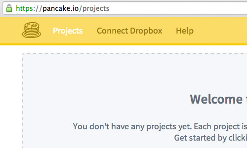 Connecting Dropbox link on Pancake.io