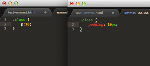 Writing CSS faster with Emmet