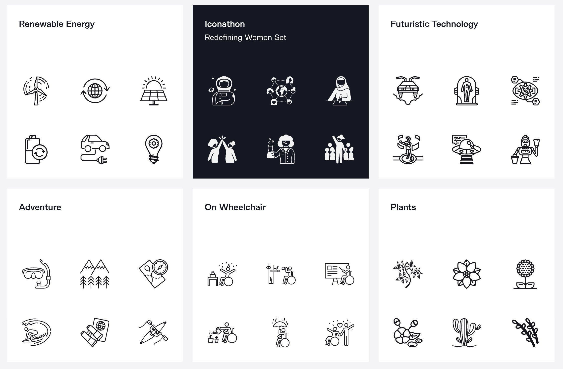 Noun Project homepage