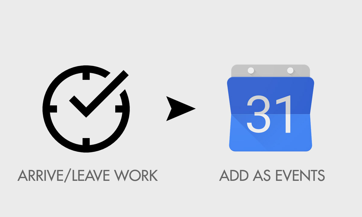 keep track working time in google cal