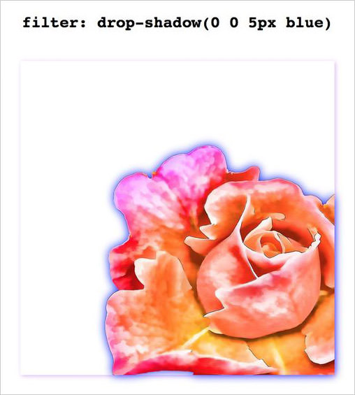 Drop shadow filter