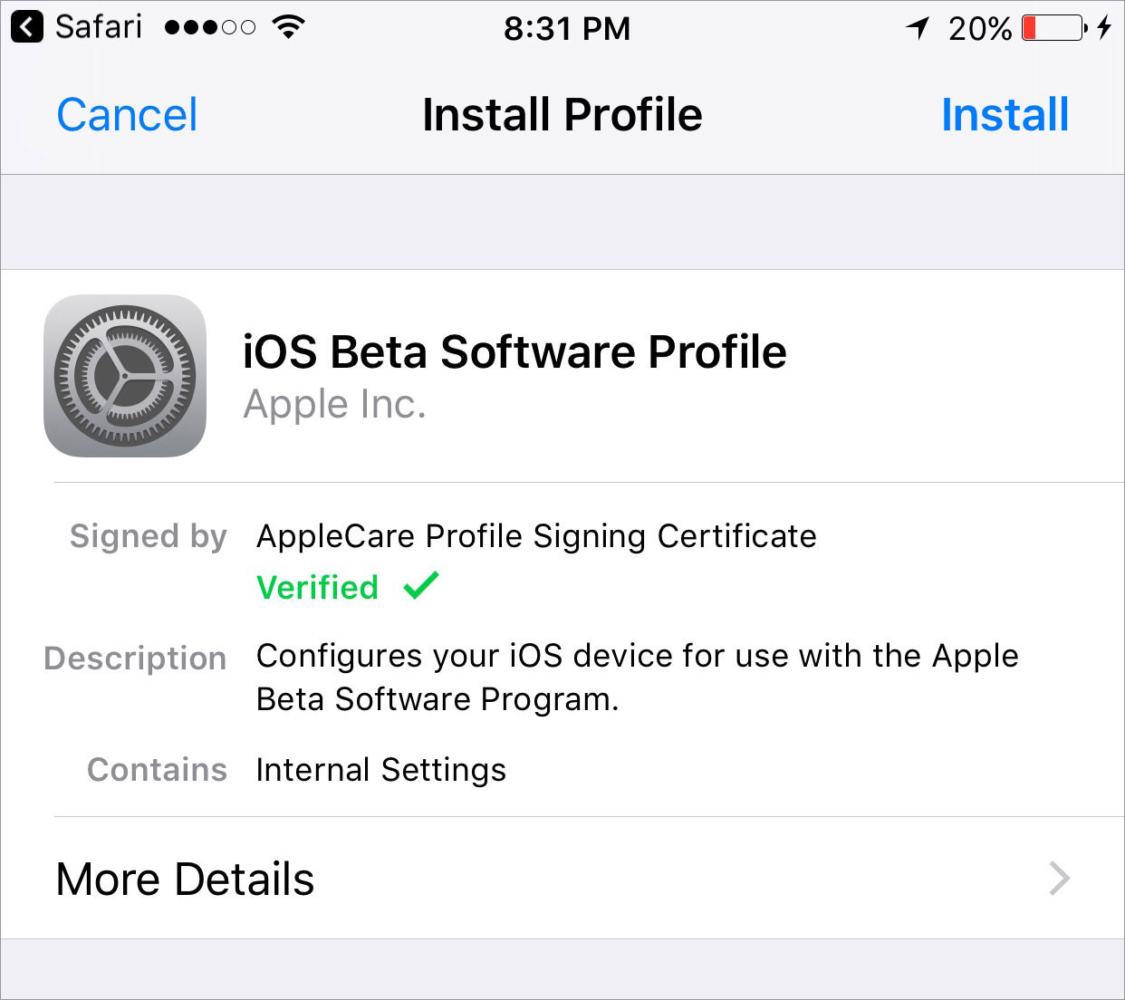 ios 14.5 beta 8 profile download