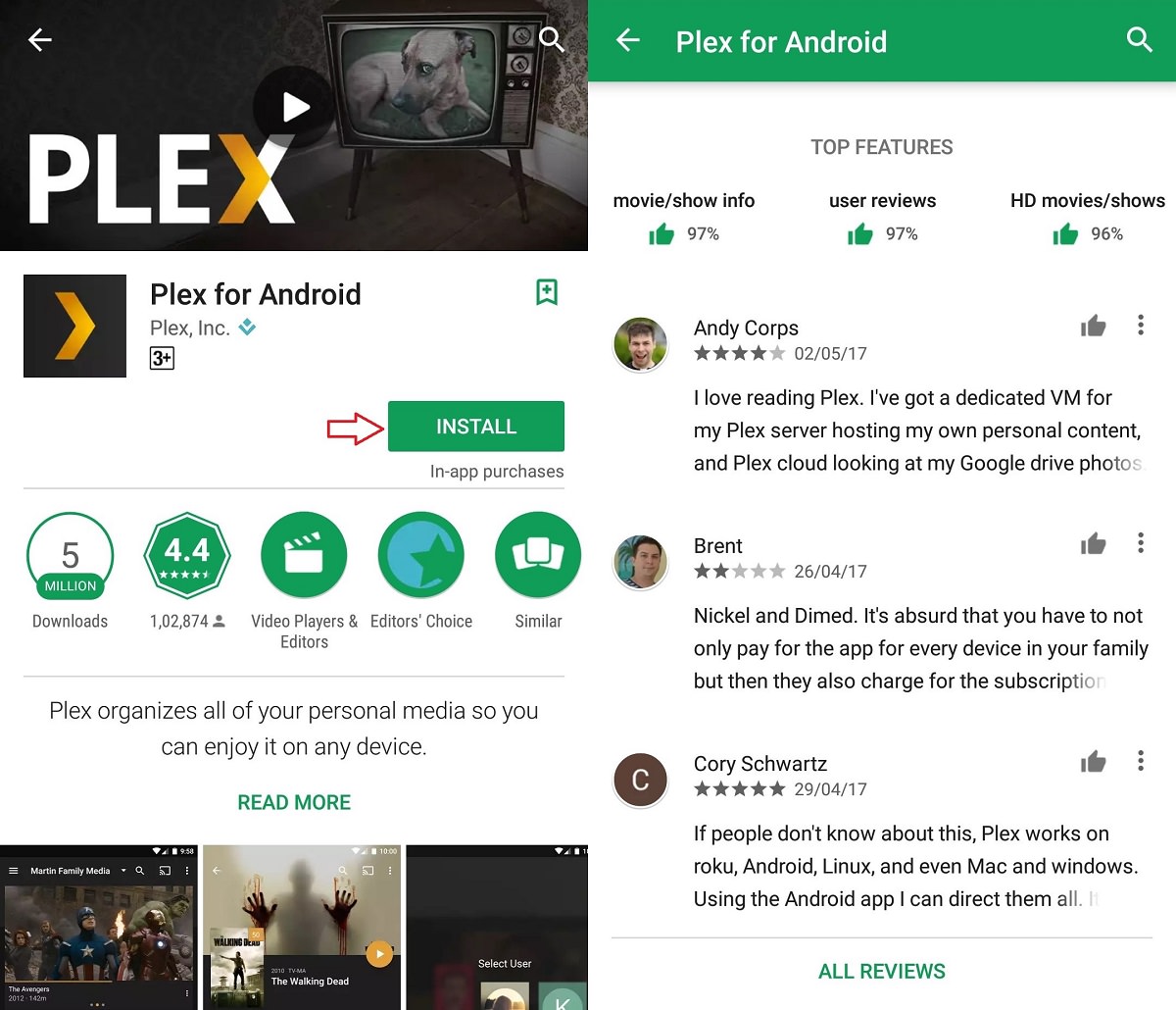 Laden Sie Plex für Android herunter