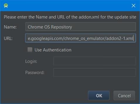 chrome os emulator android studio