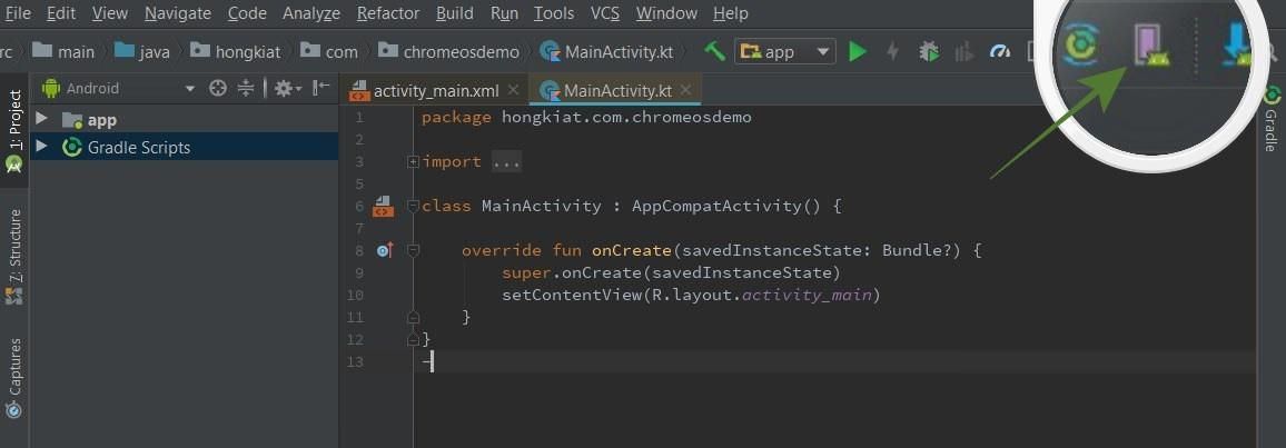 Open AVD Manager in Android Studio