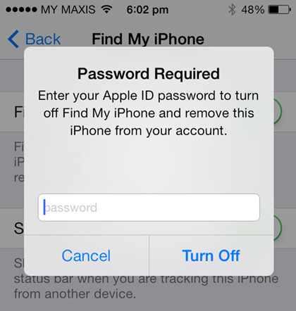 iphone asking for password after ios 7 update