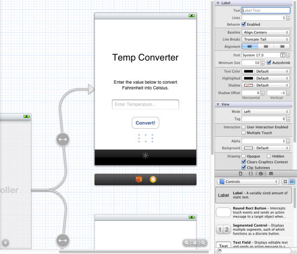 Adding label in Xcode