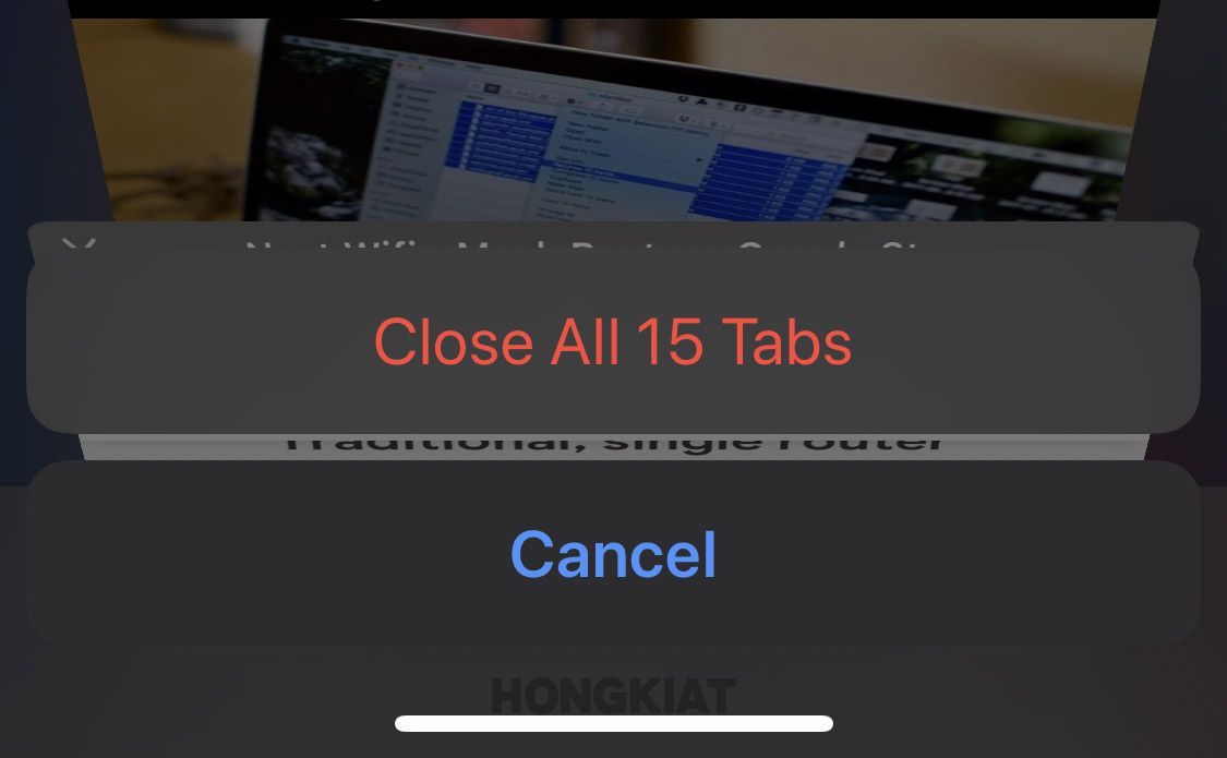 close all safari tabs