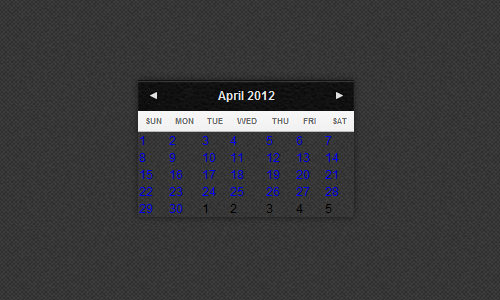 First look at styled calendar