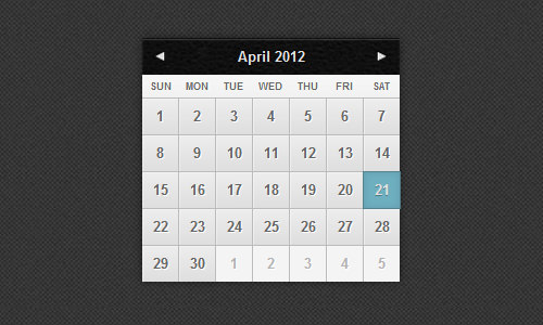 Styled calendar looks good