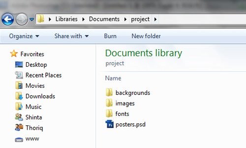 font folders