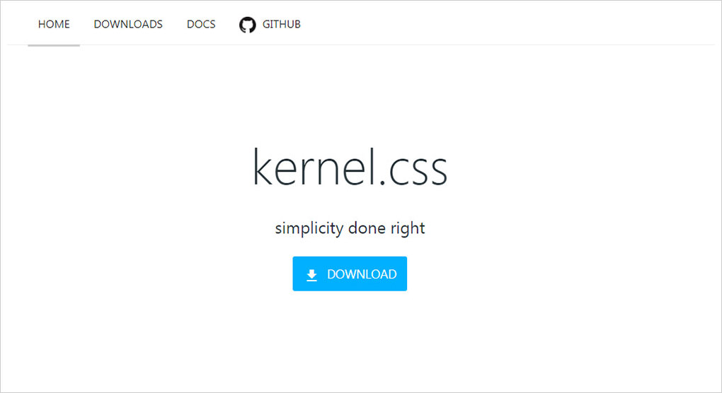 Kernel.css style UI kit