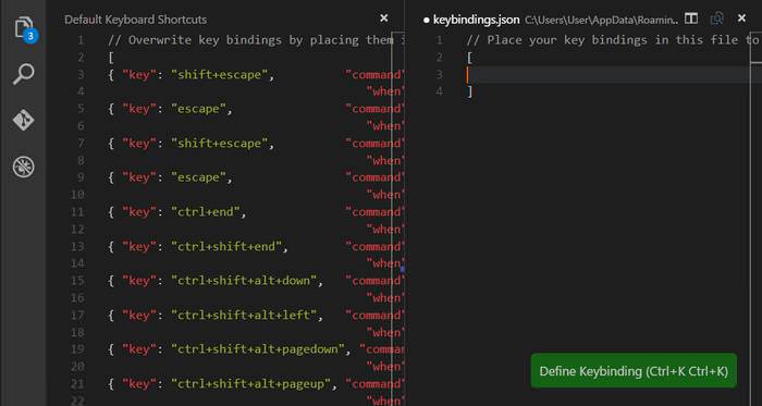 visual studio code format scss keyboard shortcut