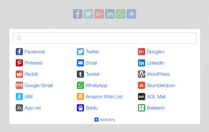 AddToAny Sharing Plugin for WordPress