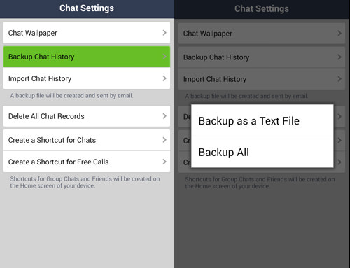 Backup Chat History