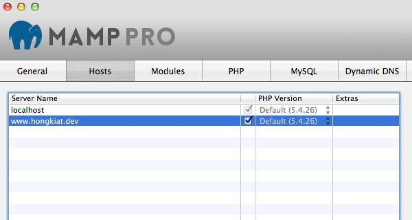 mamp pro virtual hosts