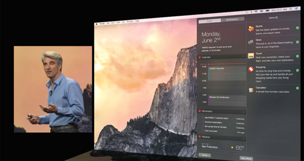 yosemite mac os features