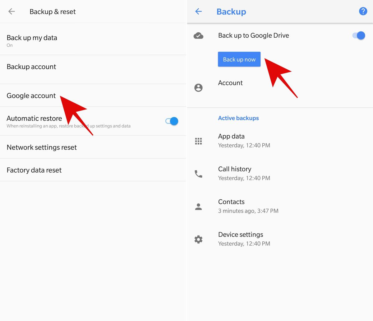 How to automatically backup files from Android to Google Drive?