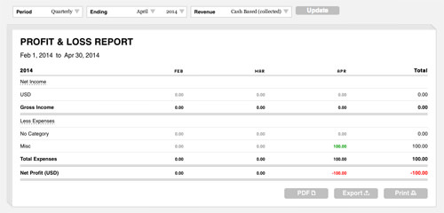 Profit & Loss Report