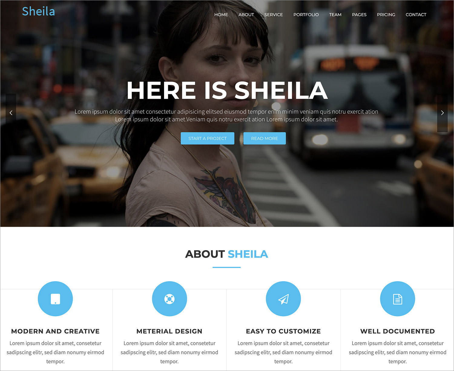 Sheila WordPress Theme