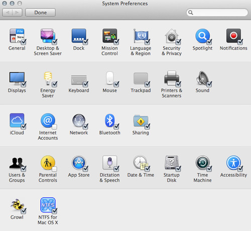 mac os x mavericks dashboard