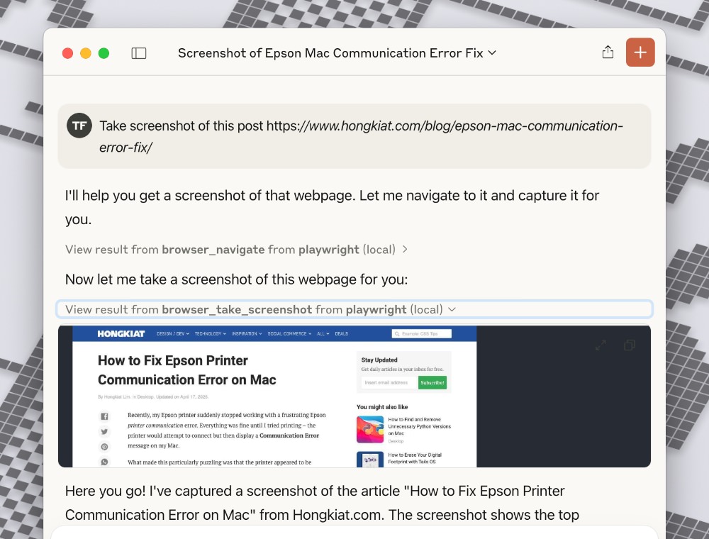 Webpage screenshot taken by Claude