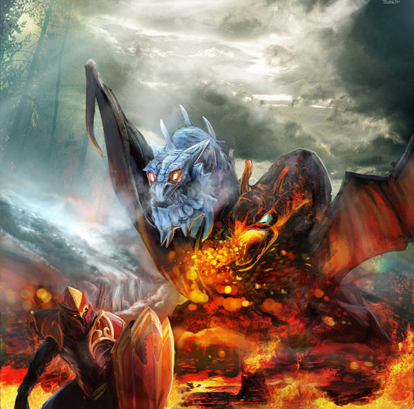 Dragon Knight Vs Jakiro