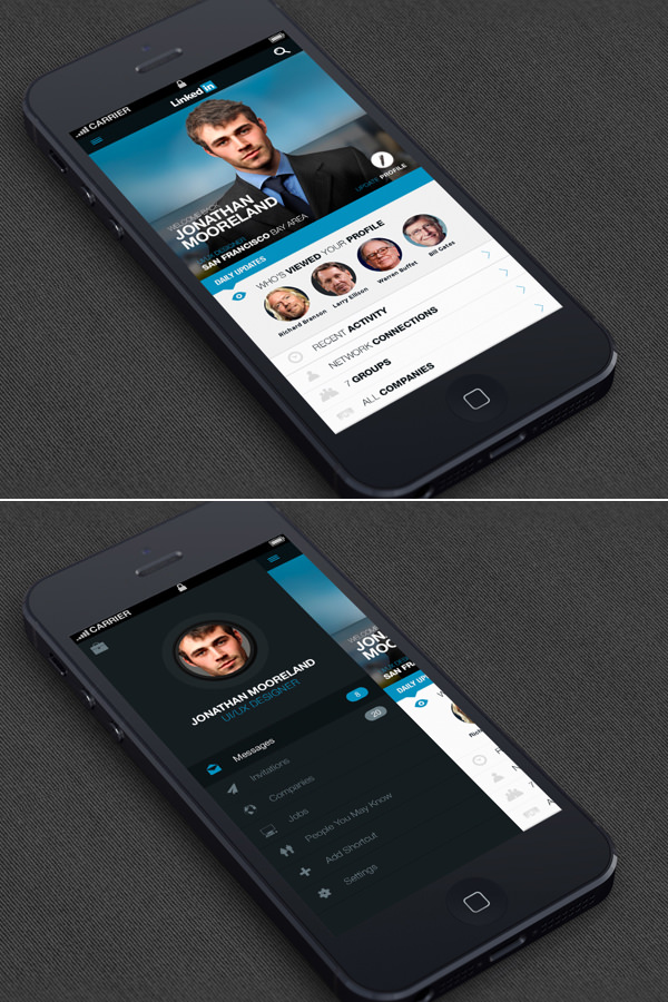 mobile UI design