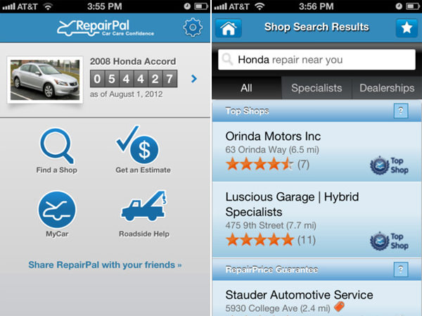 auto repair estimate app