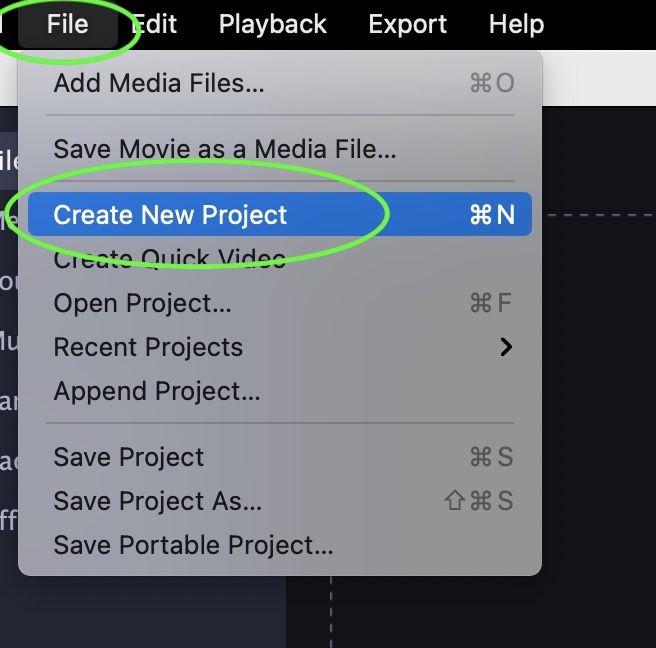 movavi video editor 14 project settings missing