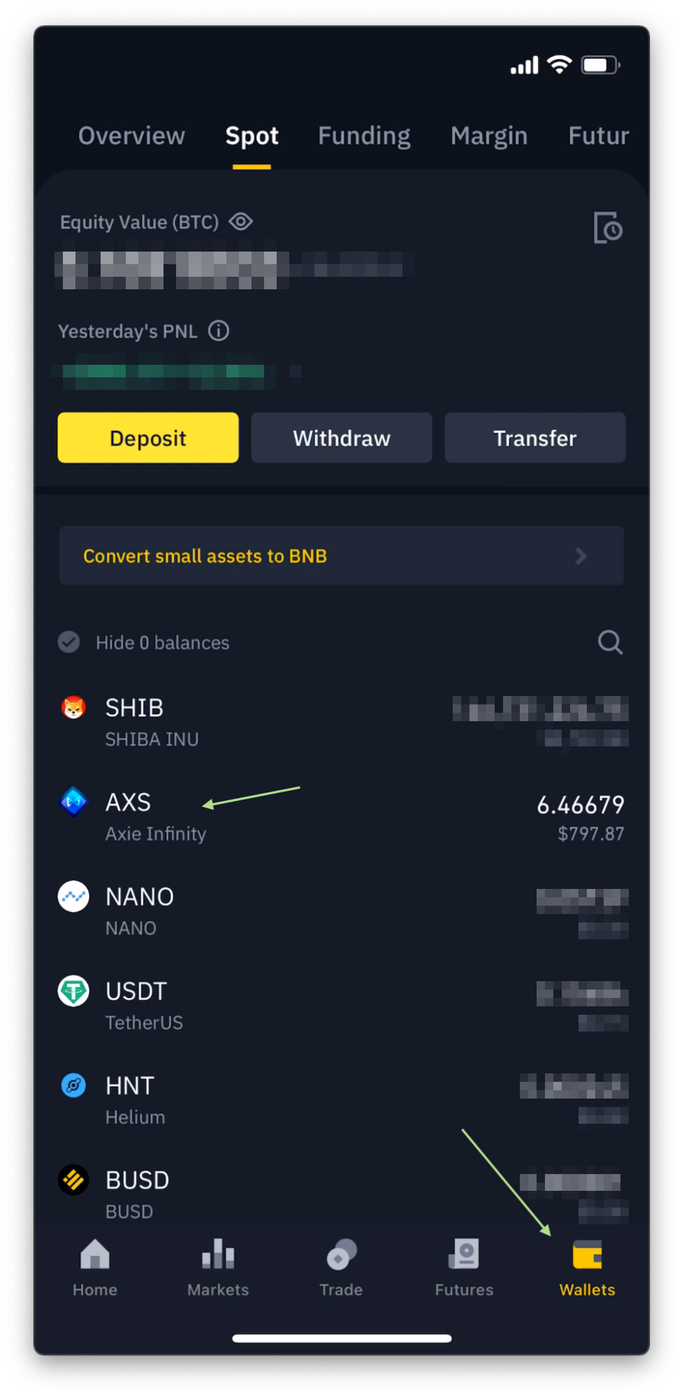 go to binance app