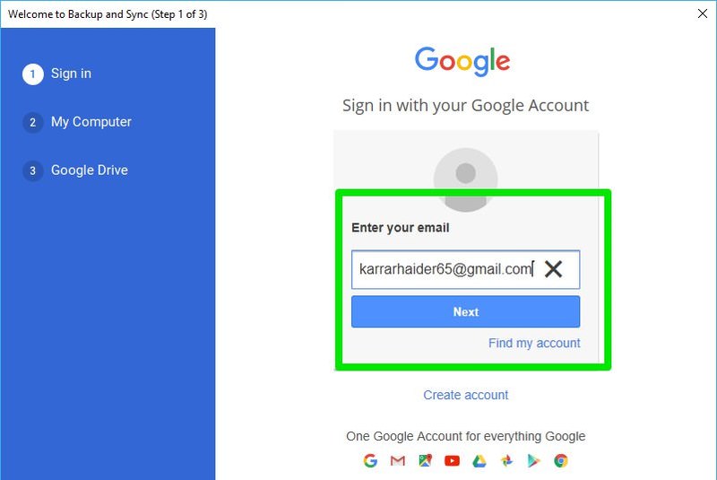 How to Log in to google drive 