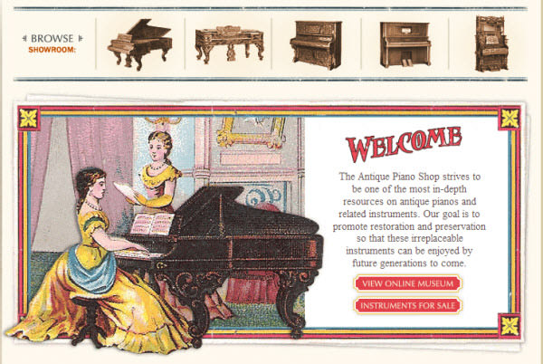 the antique piano shop