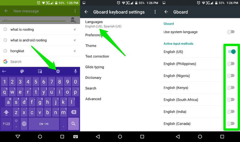 google multilingual keyboard