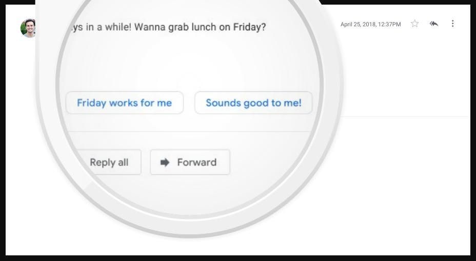 Smart Reply in Gmail