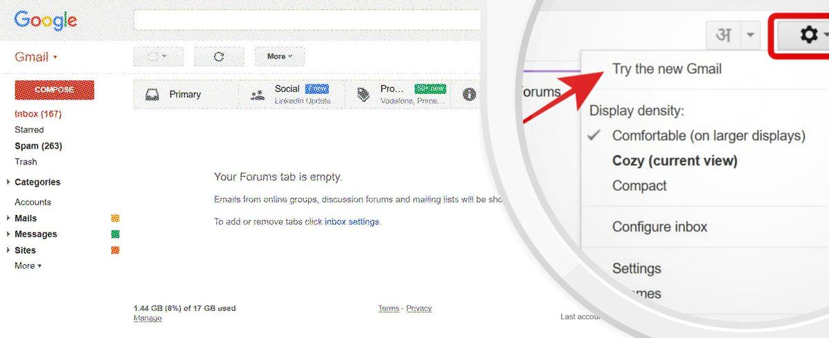 Try the new Gmail