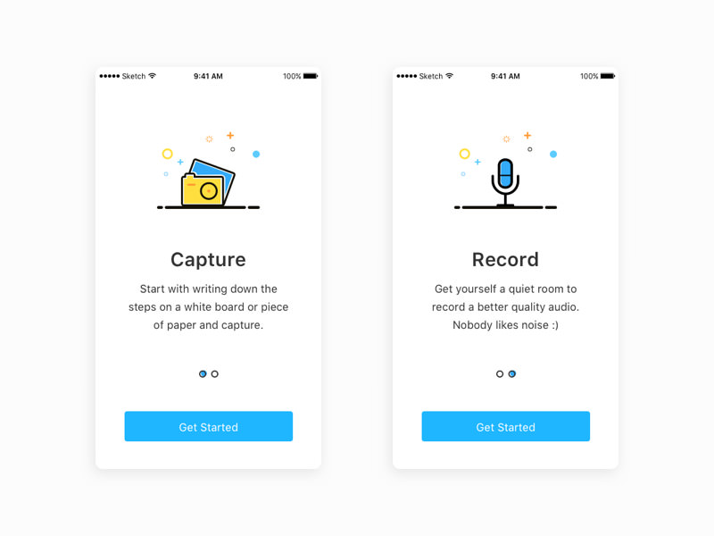 Onboarding Screens Freebie  Download Sketch Resource  Sketch Repo