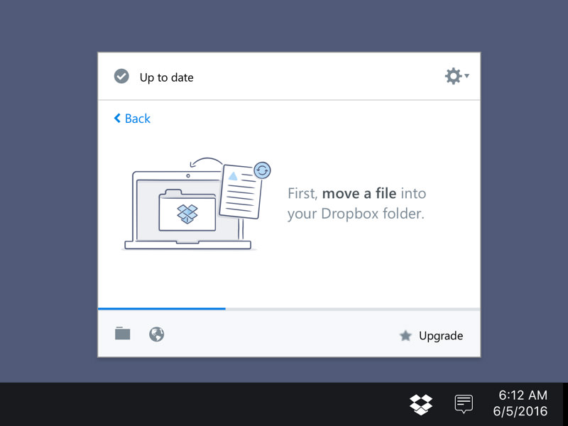 dropbox app onboarding