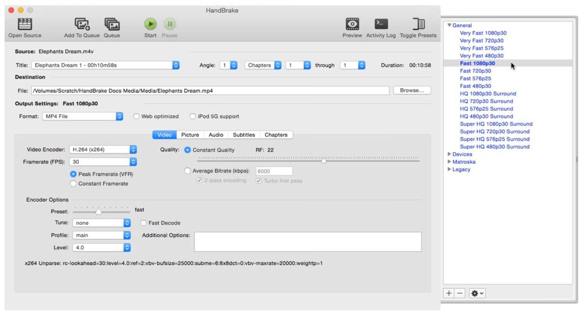 handbrake for mac video compressor